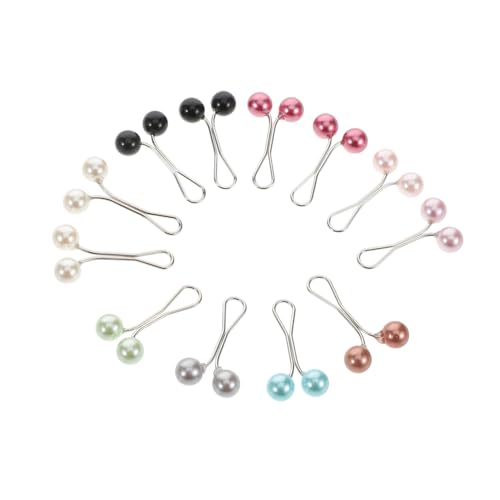 CLISPEED 12stücke Perlen-schalclips U-form Broschen-schalverschluss Schal-clip Kopftuch-verschluss Schmuckzubehör Mit -befestigung Muslimische Kopftuchnadeln Schalschmuck Für Damen von CLISPEED