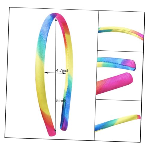 CLISPEED 12 Stück Teiliges Haarreif Regenbogenfarben Eleganter Haarschmuck aus Langlebigem Material Bequem und Formstabil Passend für Mädchen und Vielfältige Anlässe Wie Geburtstag und von CLISPEED