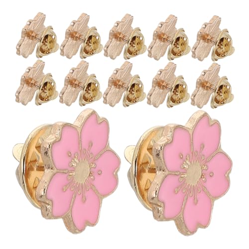 CLISPEED 12 Stück Teiliges Japanische Kirschblüten broschen aus Langlebiger Legierung Niedliche Pinke Cartoon anstecknadeln für Mädchen Vielseitig für Kleidung Taschen und Hüte Geeignet von CLISPEED