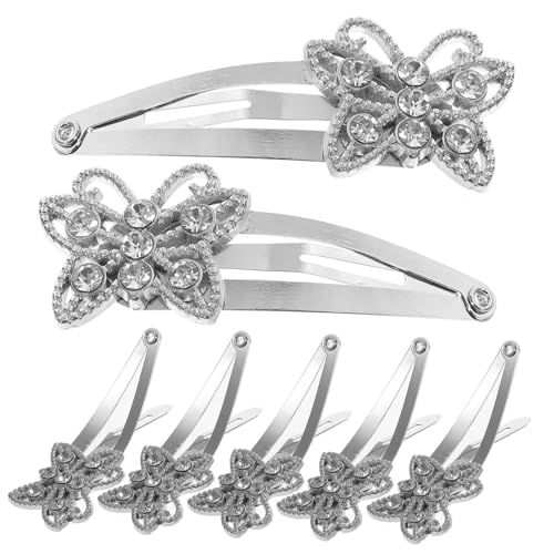 CLISPEED 12 Stück Teiliges Metall Haarspangen mit Funkelnden Schmetterlingsdesigns Langlebig und Sicher Haltend Modischer Haarschmuck für Frauen und Mädchen für Partys und Festliche von CLISPEED