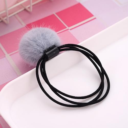 CLISPEED 12 Stück Teiliges Pom Pom Haargummis für Damen und Mädchen Elastische Flauschige Haargummis mit Weichem Ball design Geeignet für Mittleres und Dickes Haar Modische Haaraccessoires von CLISPEED