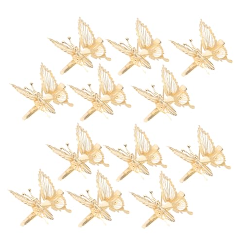 CLISPEED 12 Stück Teiliges Schmetterlings haarklammern für Frauen Leichte Langlebige Haarspangen Modisch und Bequem für Partys Cosplay und Bühnenauftritte von CLISPEED