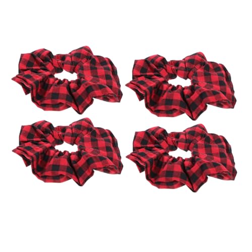 CLISPEED 15 Stück Teiliges Haargummi Elastischem Strapazierfähigem Stoff für Damen und Mädchen Modischer Haarschmuck in Leuchtendem Rot Vielseitig Einsetzbar und Schonend für Haar von CLISPEED