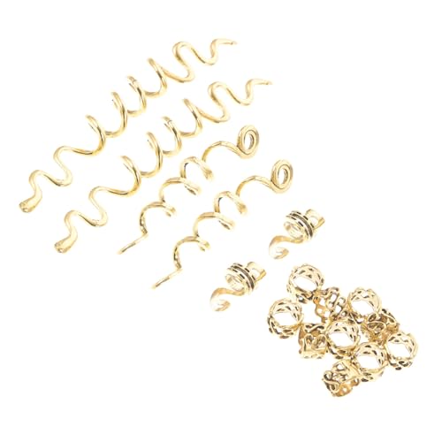 CLISPEED 16 Stück Teiliges Dreadlocks Schmuck aus Langlebiger Zinklegierung Verstellbare Spiral haarringe für Flechtfrisuren Modische Haarschmuck accessoires für Damen und Herren für von CLISPEED
