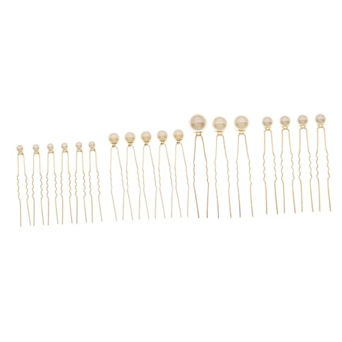 CLISPEED 18 Stück Teiliges Perlen haarnadel Hochzeit Feine U förmige Stecknadeln in Verschiedenen Eleganter Brautschmuck und Haarschmuck für Brautjungfern und Besondere Anlässe von CLISPEED