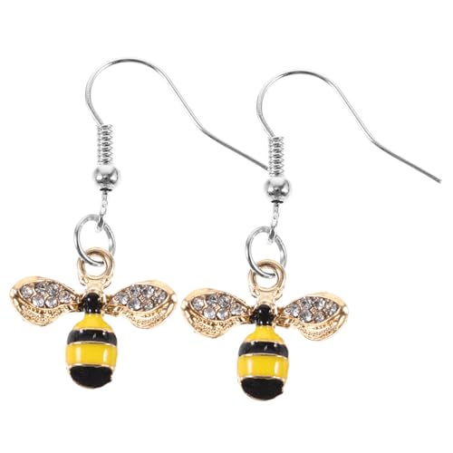 CLISPEED 1Paar Damen Ohrringe mit Biene Baumelnde Ohrschmuck für Frauen Festival Dekoration Langlebiges Material Vielseitig Kombinierbar für Verschiedene Outfits CLISPEED 1Paar Damen Ohrringe mit Biene Baumelnde Ohrschmuck für Frauen Festival Dekoration Langlebiges Material Vielseitig Kombinierbar für Verschiedene Outfits von CLISPEED
