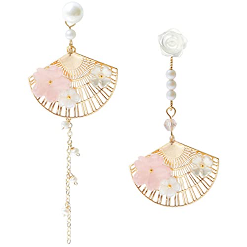 CLISPEED 1Paar Fanförmige Tropf Ohrringe für Frauen Perlen Designs Handgefertigte Dangle Ohrringe für Freizeit Besondere Anlässe Exquisites für Damen CLISPEED 1Paar Fanförmige Tropf Ohrringe für Frauen Perlen Designs Handgefertigte Dangle Ohrringe für Freizeit Besondere Anlässe Exquisites für Damen von CLISPEED