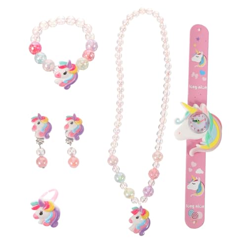CLISPEED 1Satz Schmuckset für Armband Halskette Ohrringe Slap Uhr mit Bezauberndem Design für Kleine zur Party CLISPEED 1Satz Schmuckset für Armband Halskette Ohrringe Slap Uhr mit Bezauberndem Design für Kleine zur Party von CLISPEED