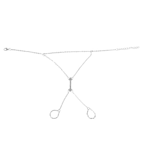 CLISPEED Silbernes Fußkettchen Für Damen Stilvolles Gothic Quasten-fußschmuck Für Strand Party Und Alltag Leicht Verstellbar Für Jedes Outfit von CLISPEED