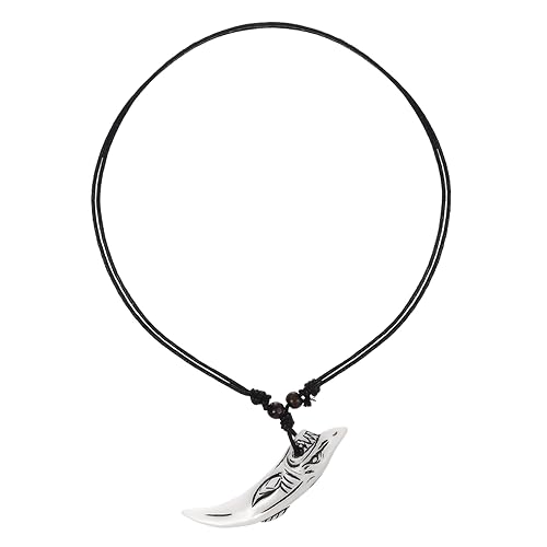 CLISPEED 1Stück Necklace für Männer Kreative Holzperlen Halskette Bequeme Surfer Kette Tribal Halskette für Strand Looks Weiß von CLISPEED