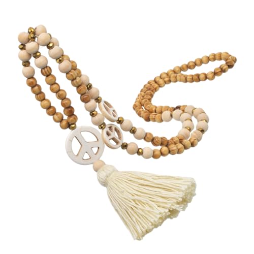 CLISPEED 1Stück Stylische Damen Halskette mit Handgefertigtem Holzperlen Anhänger Elegantes Winter Accessoire Perfektes für Freunde Zieht Blicke CLISPEED 1Stück Stylische Damen Halskette mit Handgefertigtem Holzperlen Anhänger Elegantes Winter Accessoire Perfektes für Freunde Zieht Blicke von CLISPEED
