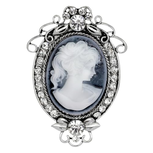CLISPEED Vintage Schönheit Brosche Mit Strass Kreative Brosche Aus Hochwertigem Material Für Frauen Für Jeden Anlass Und Ergänzung Zu Kleidung Und Accessoires von CLISPEED