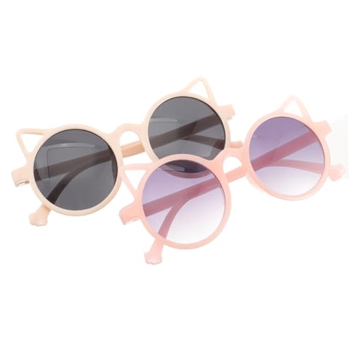 CLISPEED 2 Paare Cat Eye Sonnenbrille Uv-schutz Leicht und Bequem Modisch für Mädchen Kinderparty und Alltag von CLISPEED