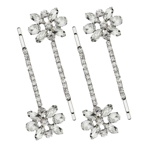 CLISPEED 2 Paare Haarschmuck mit Funkelnden Strassblumen Silberne Haarklammern für Damen Mädchen Haarnadeln zur Hochzeit und Alltag Modische Barrette für Lockeres Haar Einfach zu Tragen CLISPEED 2 Paare Haarschmuck mit Funkelnden Strassblumen Silberne Haarklammern für Damen Mädchen Haarnadeln zur Hochzeit und Alltag Modische Barrette für Lockeres Haar Einfach zu Tragen von CLISPEED