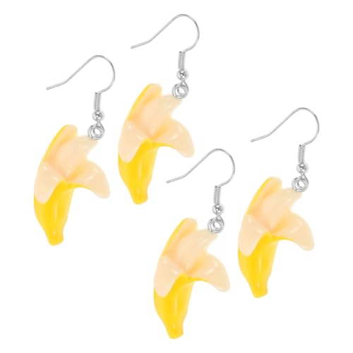 CLISPEED 2 Paare Kreative Bananen Ohrringe Gelb Leicht Damen Ohrhänger Fruchtiges Design Party Alltag Accessoires CLISPEED 2 Paare Kreative Bananen Ohrringe Gelb Leicht Damen Ohrhänger Fruchtiges Design Party Alltag Accessoires von CLISPEED