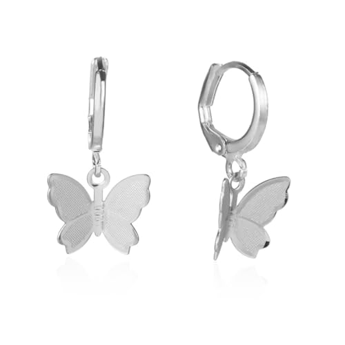 CLISPEED 2 Paare Kreative Tropfenohrringe mit Schmetterlingsanhänger Ohrhänger in Gold und Silber Leichte Langlebige Ohrschmuck für Frauen und Mädchen und Accessoire für Alltag und Party von CLISPEED