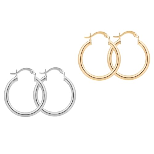 CLISPEED 2 Paare Ohrhänger Geometrische Große Metallringe Ohrschmuck Damen Elegant Silber Gold Modern CLISPEED 2 Paare Ohrhänger Geometrische Große Metallringe Ohrschmuck Damen Elegant Silber Gold Modern von CLISPEED