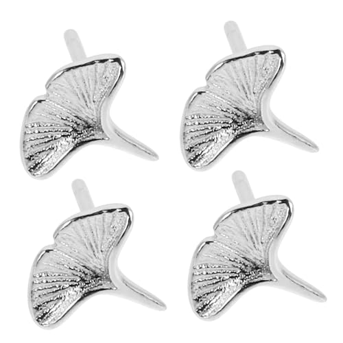 CLISPEED 2 Paare Sterling Silber Ginkgo Ohrstecker Vintage Tropfenohrringe Herbst Schmuck für Frauen Geburtstagsgeschenk Boho Stil von CLISPEED