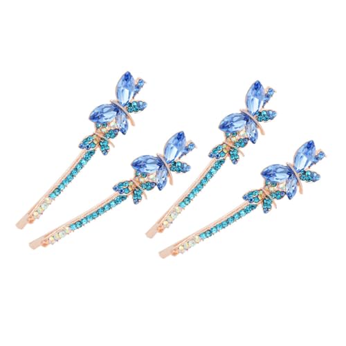 CLISPEED 2 Paare Strass Schmetterling Haarspangen Damen Glitzernde Haarclips Leicht Elegant Für Alltag Festliche Anlässe Und Mädchen von CLISPEED