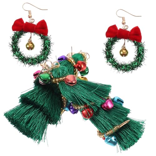 CLISPEED 2 Paare Weihnachtsohrringe Damen mit Quasten und Weihnachts Ohrringe für Frauen Festlicher Schmuck für Party Alltag und Weihnachtsfeier Stilvolle Ohrstecker Weihnachten CLISPEED 2 Paare Weihnachtsohrringe Damen mit Quasten und Weihnachts Ohrringe für Frauen Festlicher Schmuck für Party Alltag und Weihnachtsfeier Stilvolle Ohrstecker Weihnachten von CLISPEED