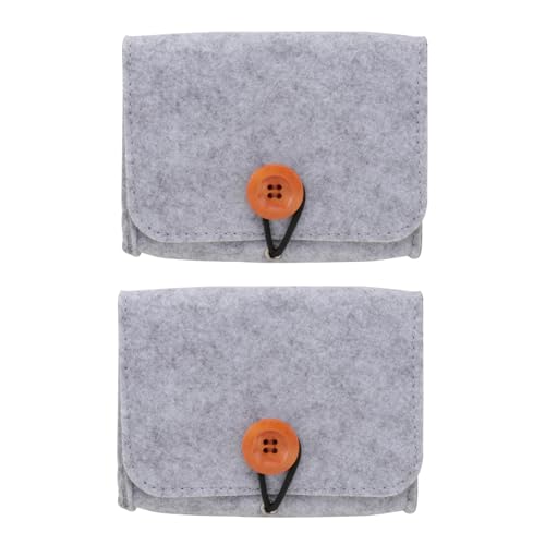 CLISPEED 2 STÜCK Ätherische Öl Aufbewahrungstasche Filz Klein Leicht Tragbar Reise Organizer Flaschen Tasche Kompakt Robust für Zuhause und Unterwegs von CLISPEED
