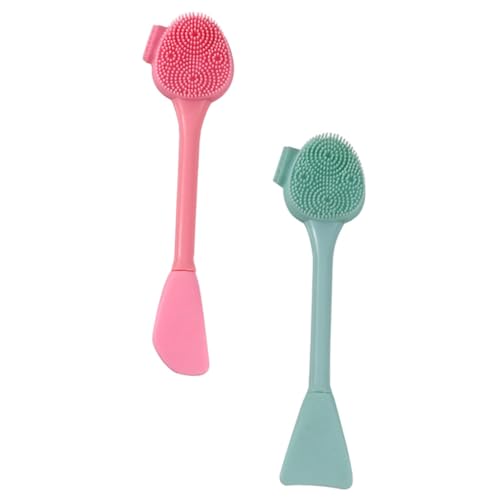 CLISPEED 2 STÜCK Silikon Gesichtsreinigungsbürste Makeup Entferner Sanftes Peeling Gesichtspflege Massagebürste für Porentiefe und Schonende Anwendung von CLISPEED