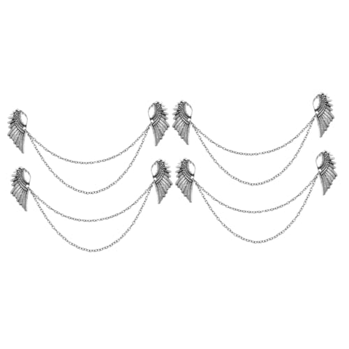 CLISPEED 2 Sätze Ketten Anstecknadel Kreative Ansteckbrosche Kragen Broschen Für Hemden Und Kleidung Unisex Design Für Formelle Und Anlässe 2 Stück * 2 von CLISPEED