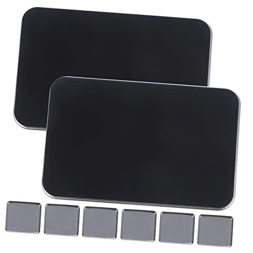 CLISPEED 2 Sätze Leere Lidschatten und Blush Palette Schwarze Magnetische Aufbewahrungsbox Langlebiges Material Kompakt und Leicht als Make Up Organizer für Reisen und Alltag von CLISPEED