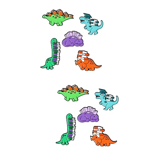 CLISPEED 2 Sätze Teiliges Niedlicher Dinosaurier Broschen Für Bunte Dekorationen Für Kleidung Taschen Und Hüte Für Junge Mädchen Und Jungen 5 Stück * 2 von CLISPEED
