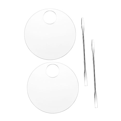CLISPEED 2 Sätze Teiliges Set Transparente Acryl Mischpaletten für Make Up und Nagelkunst Glatte Oberfläche Multifunktional für Lidschatten Foundation Einfach zu Reinigen Handliche für CLISPEED 2 Sätze Teiliges Set Transparente Acryl Mischpaletten für Make Up und Nagelkunst Glatte Oberfläche Multifunktional für Lidschatten Foundation Einfach zu Reinigen Handliche für von CLISPEED