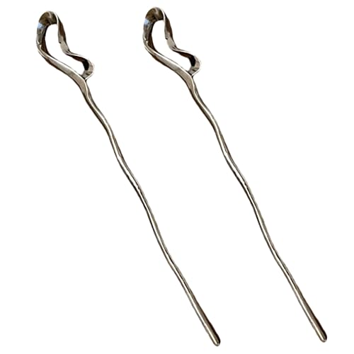 CLISPEED 2 Stck Chinesische Haarnadeln aus Hochwertigem Metall Glatte Oberfläche Dekorativer Haarschmuck für Frauen für Hochzeiten Partys und Geschenkidee von CLISPEED