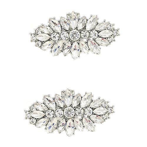 CLISPEED 2 Stück Abnehmbare Schuhclips mit Strassbesatz Vielseitige Funkelnde Schuhdekoration für Damen DIY Schuhschmuck Leichter Tragbarer Schuh Accessoire Teiliges von CLISPEED