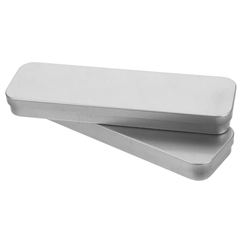 CLISPEED 2 Stück Bleistiftbox aus Robustem Stilvolle Aufbewahrungslösung für Schreibwaren Tragbarer Organizer für Schüler Wasserfest und Feuchtigkeitsbeständig Silberfarben CLISPEED 2 Stück Bleistiftbox aus Robustem Stilvolle Aufbewahrungslösung für Schreibwaren Tragbarer Organizer für Schüler Wasserfest und Feuchtigkeitsbeständig Silberfarben von CLISPEED