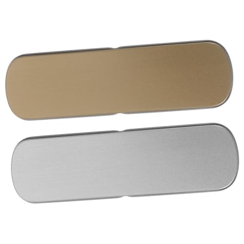 CLISPEED 2 Stück Bleistiftfälle Fall klein Federmäppchen speziell Machen Etui lagercontainer vorratsbehälter bleistifte Make-up-Pinsel Stifthalter Make-up dünnes Federmäppchen Metall von CLISPEED