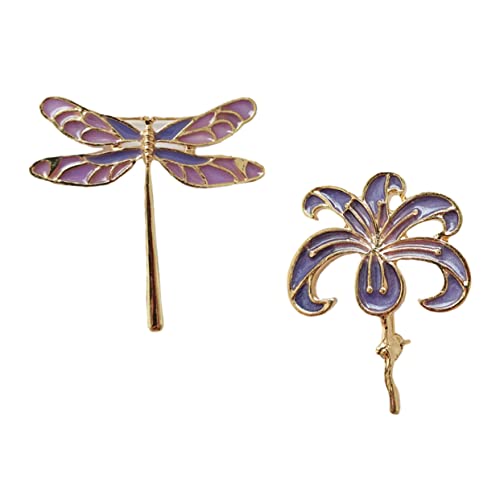 CLISPEED 2 Stück Blüten Brosche Leichte Anstecknadel Legierung für Kleidung Hüte und Accessoires für Besondere Anlässe und von CLISPEED