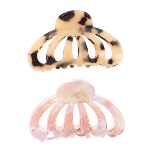 CLISPEED 2 Stück Boho Haarklammern Rutschfeste Haarspangen für Frauen Einfache Krallenspangen aus Robustem Material Eleganter Look für Dickes und Dünnes Haar Stilvolles Haar accessoire von CLISPEED