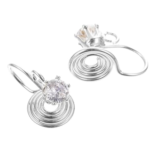 CLISPEED 2 Stück DIY Ohrclip Vergoldet Ohrclips Ohrstecker Basis Zubehör Schmuckherstellung für Frauen ohne Ohrloch Leichte Langlebige Schmerzfreie Komponenten von CLISPEED