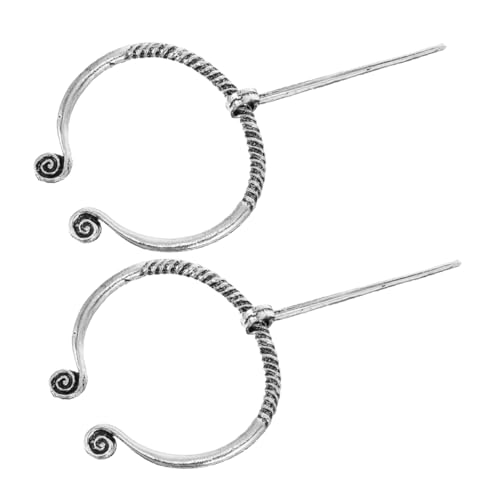 CLISPEED 2 Stück Dekorative Mittelalterliche Brosche für Schals Umhänge Kostüme Langlebig mit Raffiniertem Design für Geschichts und Kostümfans von CLISPEED