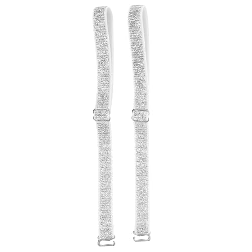 CLISPEED 2 Stück Elastische High Heels Schuhriemen Verstellbare Transparente Fersenbänder mit Fixierverschluss für Damen Hohe Absätze Anti rutsch Zubehör für Passgenauen Sitz und Komfort von CLISPEED