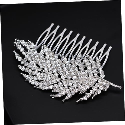 CLISPEED 2 Stück Eleganter Teiliges Haarkamm mit Strasssteinen Vintage Haarschmuck für Damen Dekorativer Braut Haarkamm aus Langlebigem Legierungsmaterial Einfach zu Befestigen für von CLISPEED