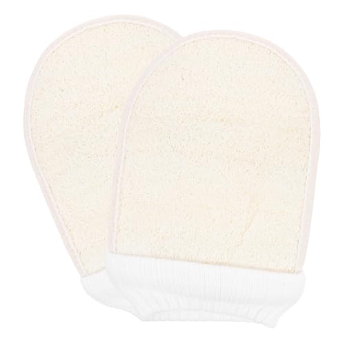 CLISPEED 2 Stück Exfoliating Handschuhe Peeling Handschuh zur Entfernung Abgestorbener Hautzellen Körperpeeling für Damen und Herren Tiefenreinigender Massagehandschuh für Spa und Bad von CLISPEED