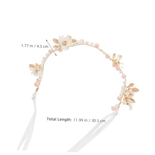 CLISPEED 2 Stück Floral Headpiece Braut Haarkranz mit Künstlichen Blumen Leichter Flexibler Brautschmuck für Frauen und Mädchen Vielseitiger Stirnband Hochzeit Haarschmuck Langlebig und von CLISPEED