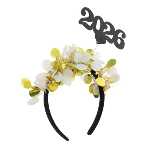 CLISPEED 2 Stück Glitzerndes Gold Party Haarband für Festliche Anlässe Hochzeiten und Graduierungen Elegantes Accessoire für Unvergessliche Feiern von CLISPEED