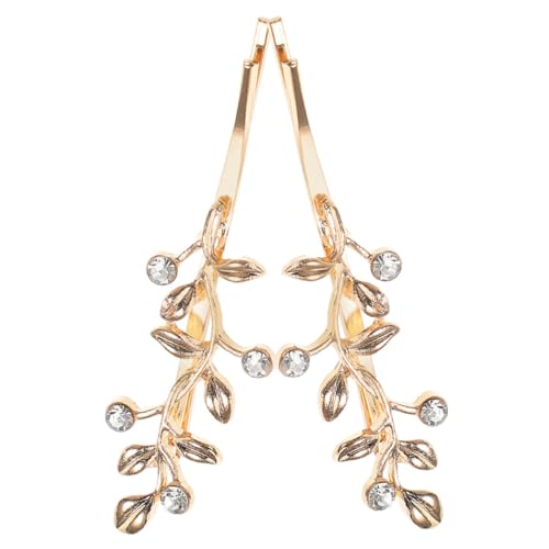 CLISPEED 2 Stück Haarspangen mit Funkelnden Strasssteinen Stilvolle Haarklammern für Damen Minimalistisches Design Robustes Material als Brautschmuck für Festliche Anlässe von CLISPEED