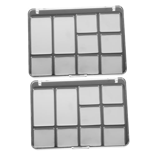 CLISPEED 2 Stück Leere Lidschattenpalette Mit Transparentem Deckel Magnetische Make up Palette Lidschattenschale Für Selbstgemacht Kosmetik Organizer Für Lidschattenpfannen Bpa Frei von CLISPEED