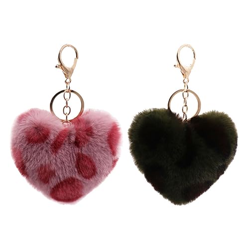 CLISPEED 2 Stück Leopard Muster Schlüsselanhänger Kreative Anhänger für Taschen Schlüsselaufbewahrung für Damen Zufällige Farben Zufällige Farbe Zufällige Farbe von CLISPEED