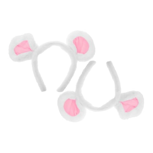 CLISPEED 2 Stück Mäuseohren Haarreif für Erwachsene Plüsch Haarband mit Verspieltem Tierdesign für Halloween Kostüm und Karneval Niedliche Cartoon Tierohren CLISPEED 2 Stück Mäuseohren Haarreif für Erwachsene Plüsch Haarband mit Verspieltem Tierdesign für Halloween Kostüm und Karneval Niedliche Cartoon Tierohren von CLISPEED