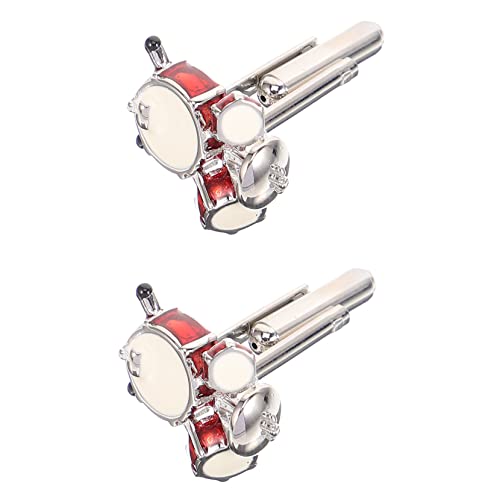 CLISPEED 2 Stück Manschettenknöpfe Herren Set Drum Set Design Kleine Vintage Business Cufflinks Leicht Metall Robust Geschenkidee für Musiker und Schlagzeuger CLISPEED 2 Stück Manschettenknöpfe Herren Set Drum Set Design Kleine Vintage Business Cufflinks Leicht Metall Robust Geschenkidee für Musiker und Schlagzeuger von CLISPEED