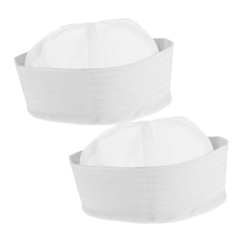 CLISPEED 2 Stück Matrosenhüte Erwachsene Klassische Party Kostüm Sailor Caps für Karneval Maskerade Cosplay und Verkleidung Angenehm und Vielseitig für Fasching und Themenpartys von CLISPEED