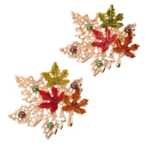 CLISPEED 2 Stück Metallclips für Pullover Kreative Modeaccessoires für Damen Einzigartige Cardigan Kragenclips für Herbst und Erntedankfest von CLISPEED